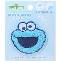 希少 ■セサミストリート キャディバック ブルー 刺繍 ワッペン　クッキー 希少 □セサミストリート キャディバック ブルー 刺繍 ワッペン